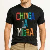Chinga La Migra Bold Political Matching Cooling Performance Crew T-Shirt