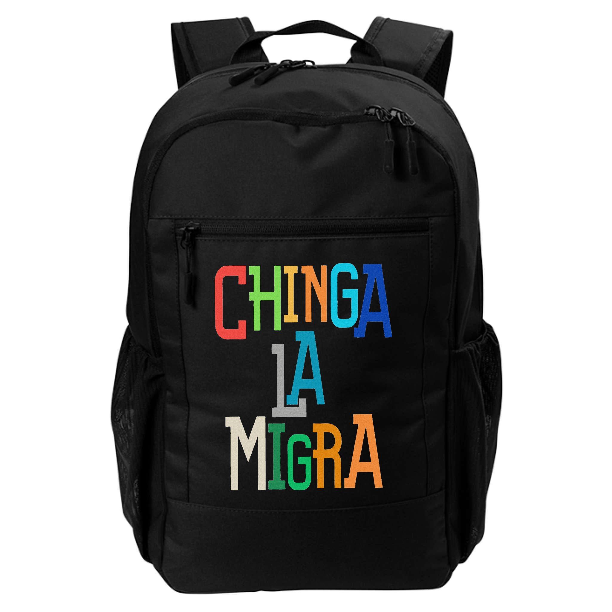 Chinga La Migra Bold Political Matching Backpack