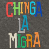 Chinga La Migra Bold Political Matching Cotton Canvas Backpack