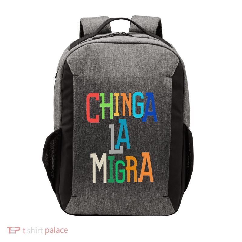 Chinga La Migra Bold Political Matching Vector Backpack