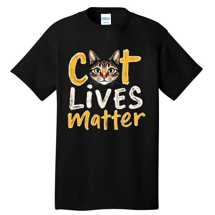 Cat Lives Matter Tall T-Shirt