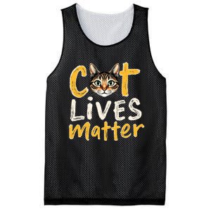 Cat Lives Matter Mesh Reversible Basketball Jersey Tank