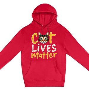 Cat Lives Matter Premium Pullover Hoodie