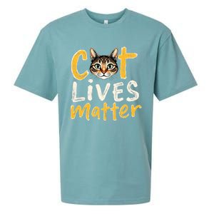 Cat Lives Matter Sueded Cloud Jersey T-Shirt