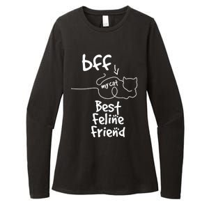 Cat Lover My Bff Best Feline Friend Is A Cat Kitty Cute Gift Womens CVC Long Sleeve Shirt