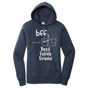 Cat Lover My Bff Best Feline Friend Is A Cat Kitty Cute Gift Women's Pullover Hoodie