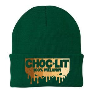 Choc Lit Melanin Queen African Afro Pride Black Historty Knit Cap Winter Beanie