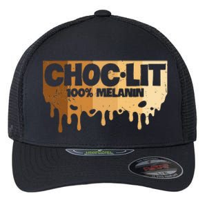 Choc Lit Melanin Queen African Afro Pride Black Historty Flexfit Unipanel Trucker Cap