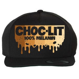 Choc Lit Melanin Queen African Afro Pride Black Historty Wool Snapback Cap