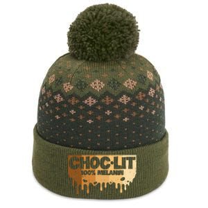 Choc Lit Melanin Queen African Afro Pride Black Historty The Baniff Cuffed Pom Beanie