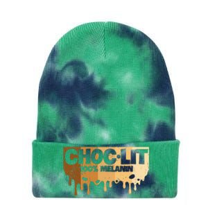 Choc Lit Melanin Queen African Afro Pride Black Historty Tie Dye 12in Knit Beanie