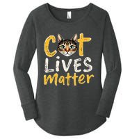 Cat Lives Matter Women's Perfect Tri Tunic Long Sleeve Shirt