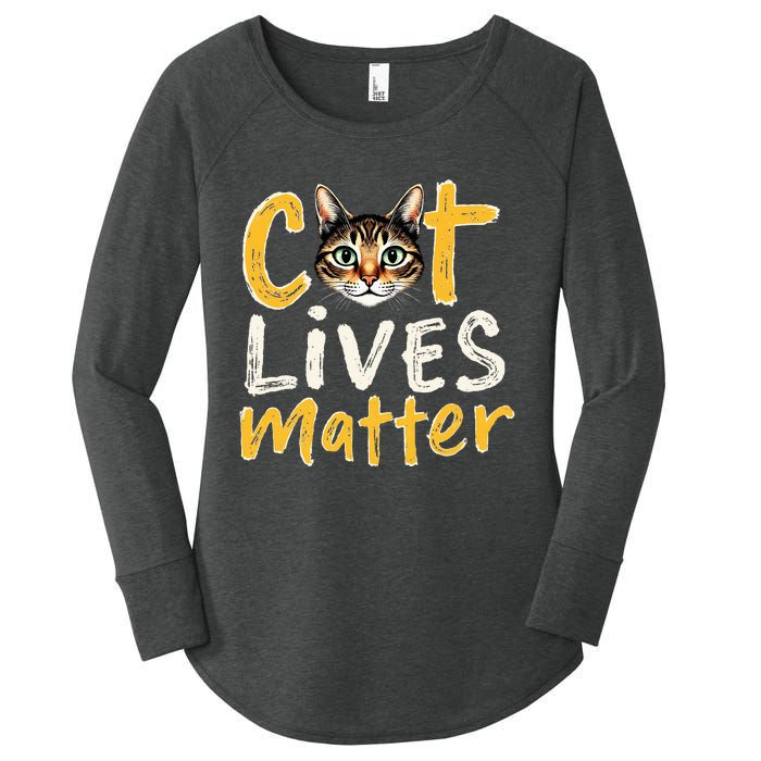 Cat Lives Matter Women's Perfect Tri Tunic Long Sleeve Shirt