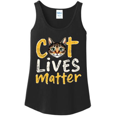 Cat Lives Matter Ladies Essential Tank