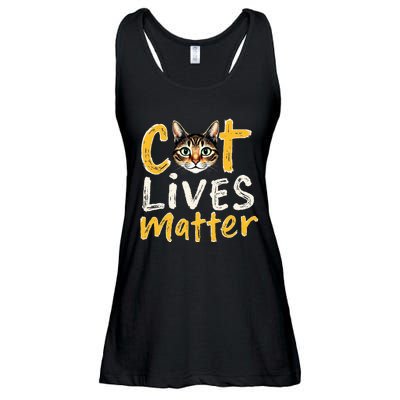 Cat Lives Matter Ladies Essential Flowy Tank