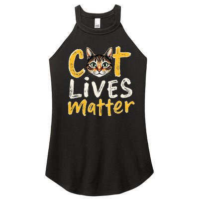 Cat Lives Matter Women's Perfect Tri Rocker Tank