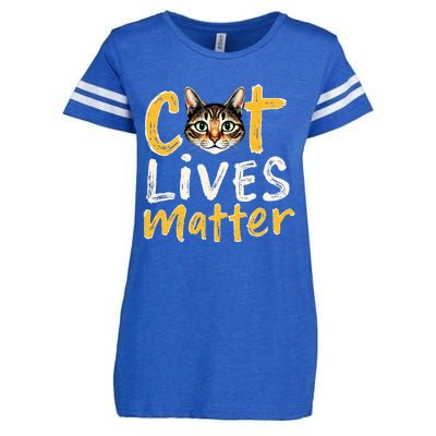 Cat Lives Matter Enza Ladies Jersey Football T-Shirt