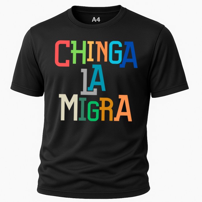 Chinga La Migra Ice Maga Republican Fascism Cooling Performance Crew T-Shirt