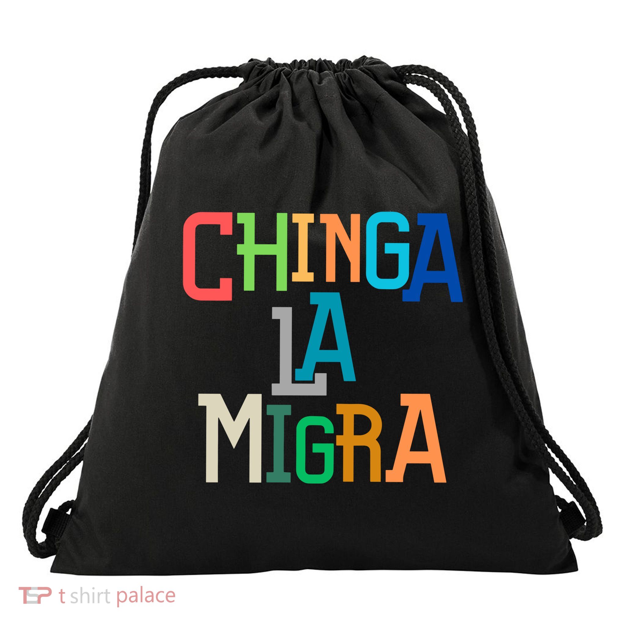 Chinga La Migra Ice Maga Republican Fascism Drawstring Bag