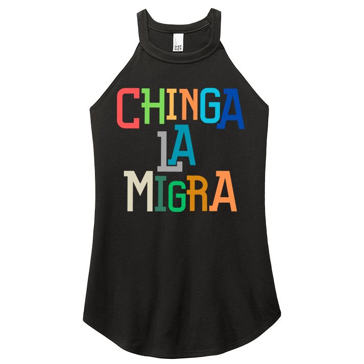 Chinga La Migra Ice Maga Republican Fascism Women's Perfect Tri Rocker Tank