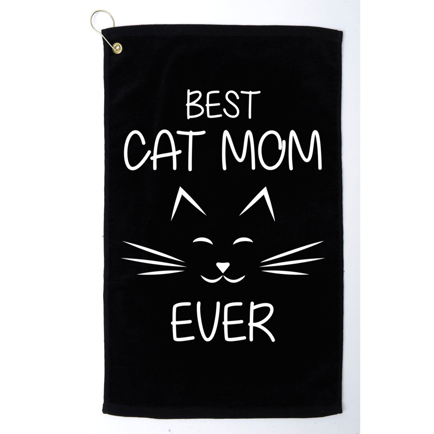 Cat Lover Mom Funny Best Cat Mom Ever Cute Gift Golf Towel