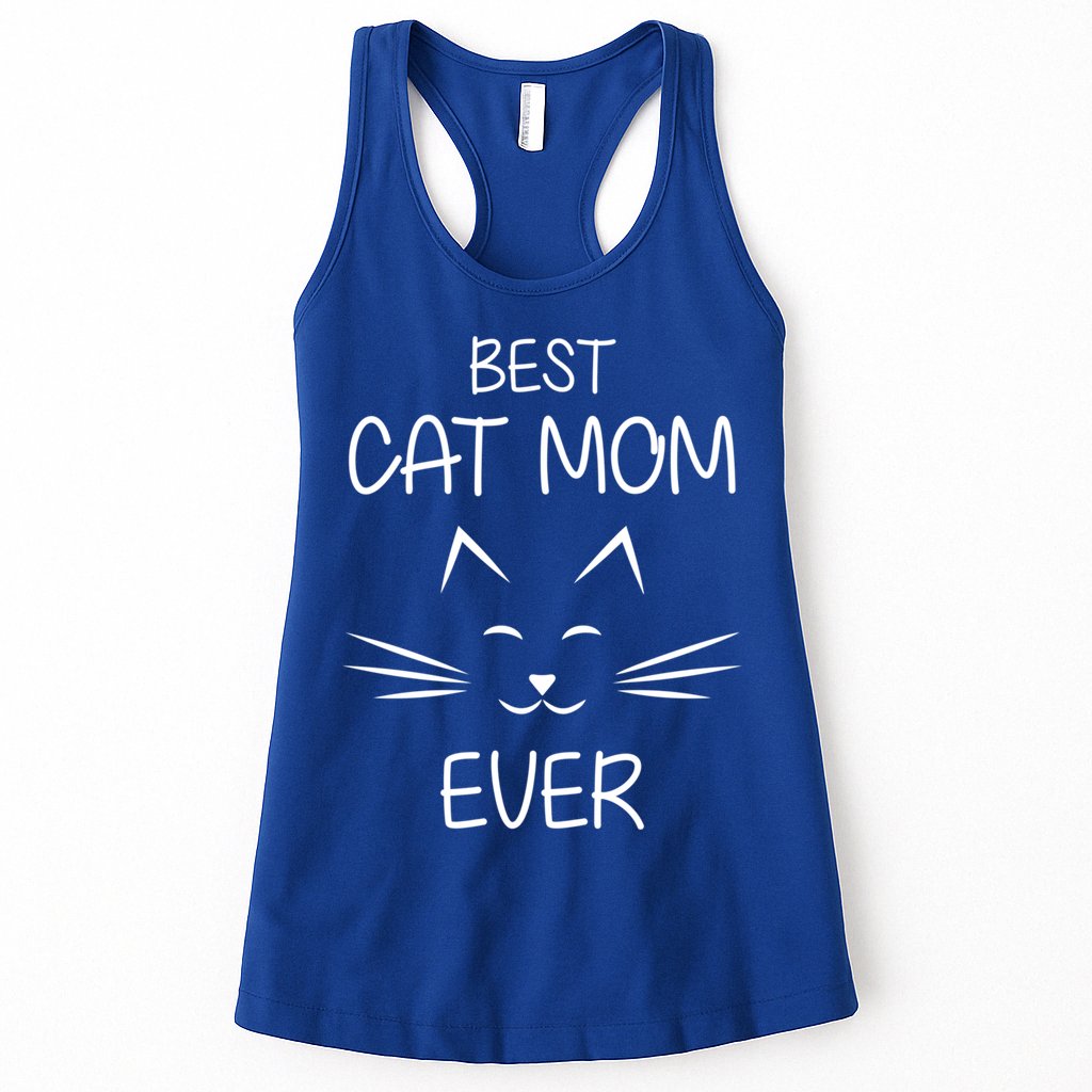Cat Lover Mom Funny Best Cat Mom Ever Cute Gift Womens Tank Top