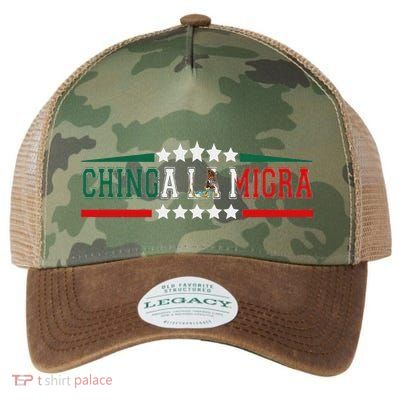Chinga La Migra Mexico Flag Bandera Ice Immigration Policy Legacy Tie Dye Trucker Hat
