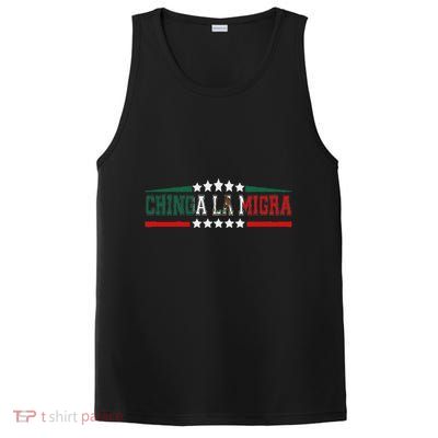 Chinga La Migra Mexico Flag Bandera Ice Immigration Policy PosiCharge Competitor Tank