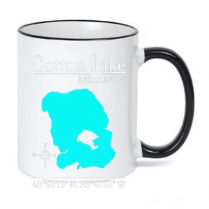 Cotton Lake Minnesota 11oz Black Color Changing Mug