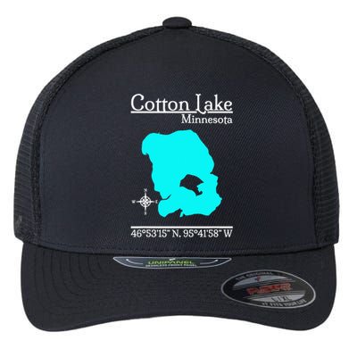 Cotton Lake Minnesota Flexfit Unipanel Trucker Cap