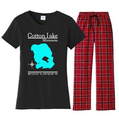 Cotton Lake Minnesota Women's Flannel Pajama Set