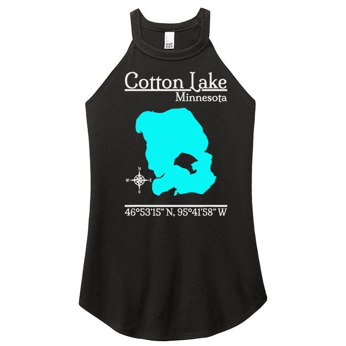 Cotton Lake Minnesota Women’s Perfect Tri Rocker Tank