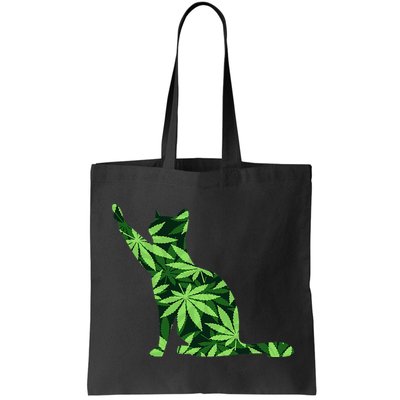 Cat Lover Marijuana Weed Smoker Funny Leaf Cannabis Bag