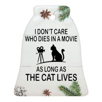 Cat Lives Movie Long Who The As Ceramic Bell Ornament