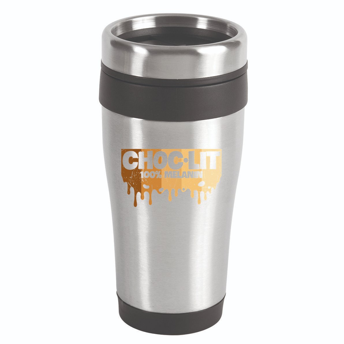 Choc Lit Melanin Queen African Afro Pride Black Historty 16oz Travel Tumbler