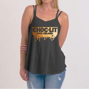 Choc Lit Melanin Queen African Afro Pride Black Historty Women's Strappy Tank