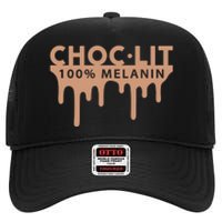 Choc Lit Melanin Black Pride History BHM African Women High Crown Mesh Back Trucker Hat