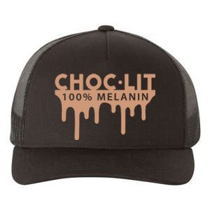 Choc Lit Melanin Black Pride History BHM African Women Yupoong Adult 5-Panel Trucker Hat