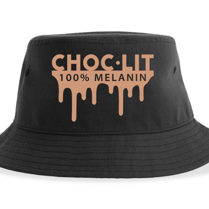 Choc Lit Melanin Black Pride History BHM African Women Sustainable Bucket Hat