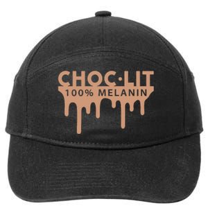 Choc Lit Melanin Black Pride History BHM African Women 7-Panel Snapback Hat