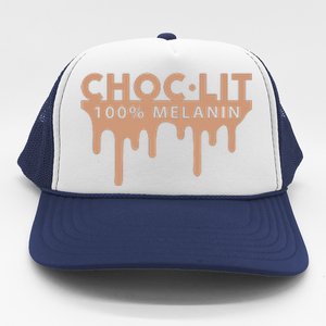 Choc Lit Melanin Black Pride History BHM African Women Trucker Hat