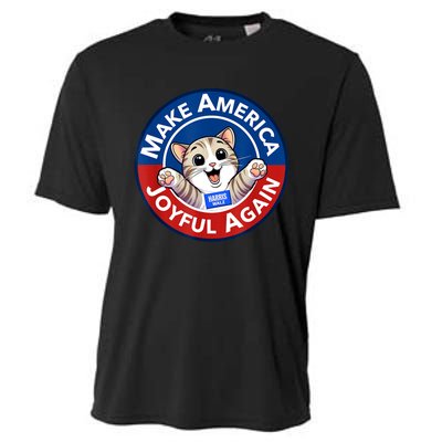 Cat Lady Make America Joyful Again Harris Wall 2024 Cooling Performance Crew T-Shirt