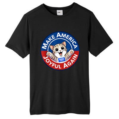 Cat Lady Make America Joyful Again Harris Wall 2024 Tall Fusion ChromaSoft Performance T-Shirt