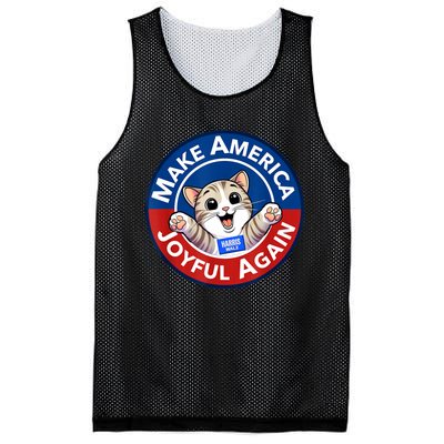 Cat Lady Make America Joyful Again Harris Wall 2024 Mesh Reversible Basketball Jersey Tank