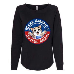 Cat Lady Make America Joyful Again Harris Wall 2024 Womens California Wash Sweatshirt