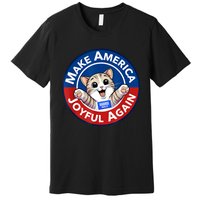 Cat Lady Make America Joyful Again Harris Wall 2024 Premium T-Shirt