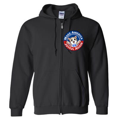 Cat Lady Make America Joyful Again Harris Wall 2024 Full Zip Hoodie