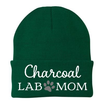 Charcoal Lab Mom Labrador Retriever Gift Knit Cap Winter Beanie