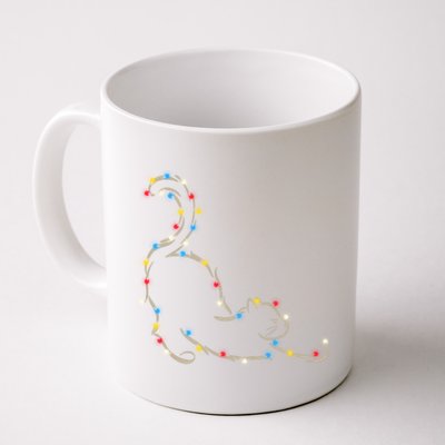 Christmas Lights Meowy Cat Pet Collection Gift Coffee Mug