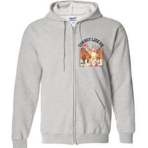 Cowboy Like Me Frog Full Zip Hoodie